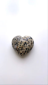 Dalmatian Jasper Heart